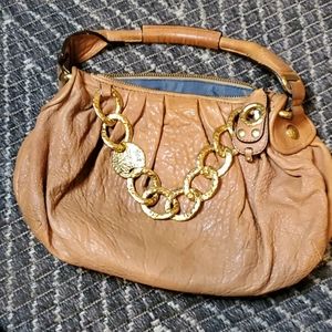 Juicy Couture brown soft leather satchel purse